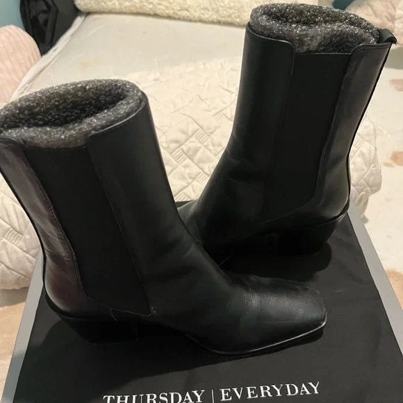 Black Leather Thursday Boots Company Soho - Picture 6 of 15